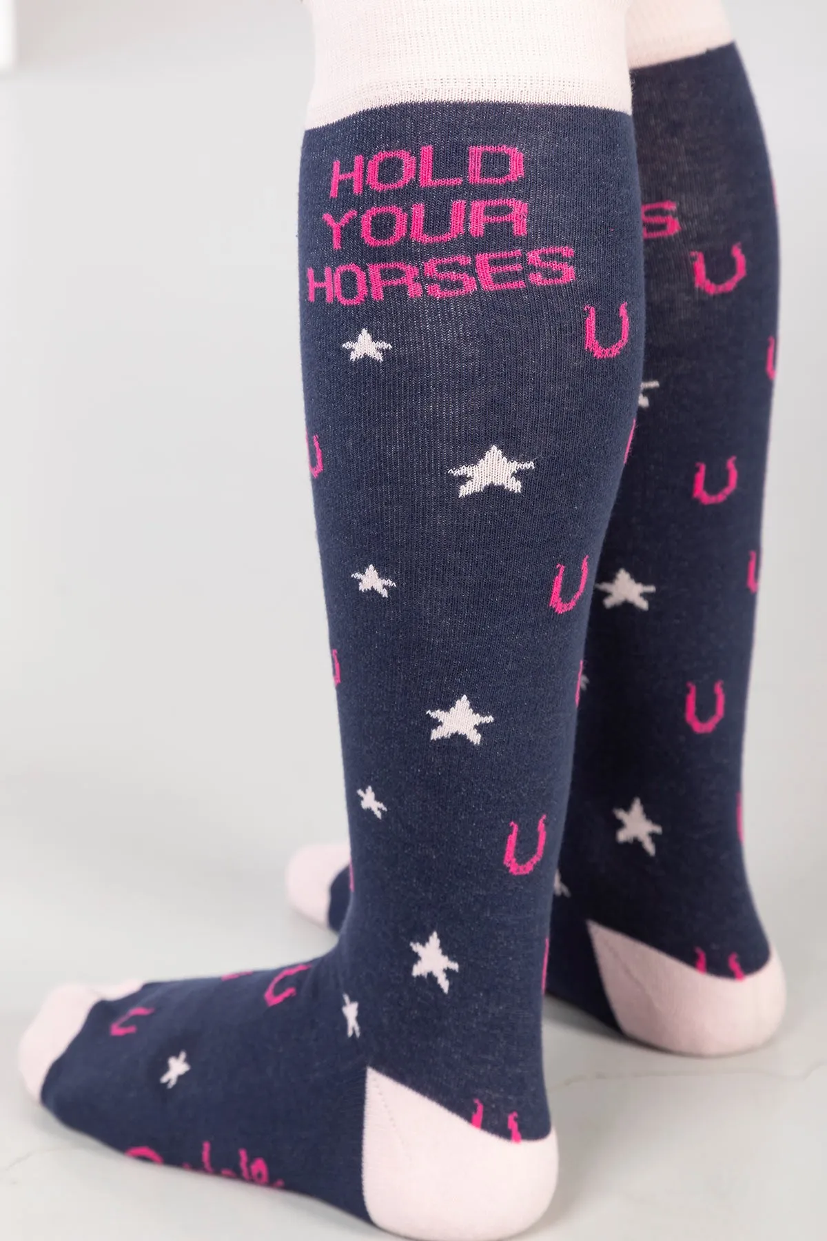 Ladies Slogan Knee Length Socks