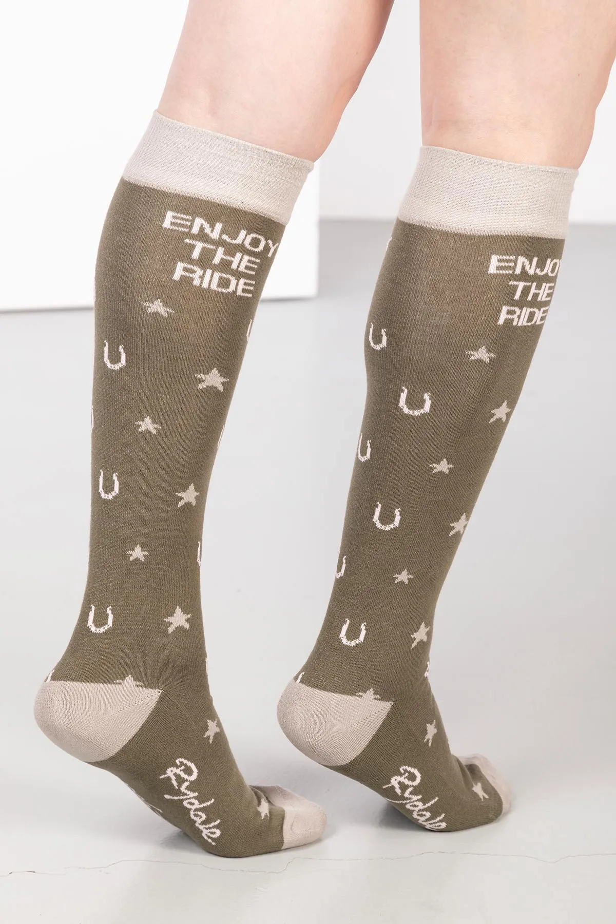 Ladies Slogan Knee Length Socks