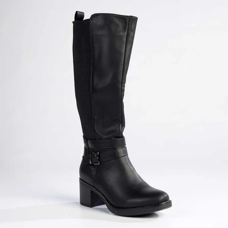 Madison Gabriella Long Boots - Black