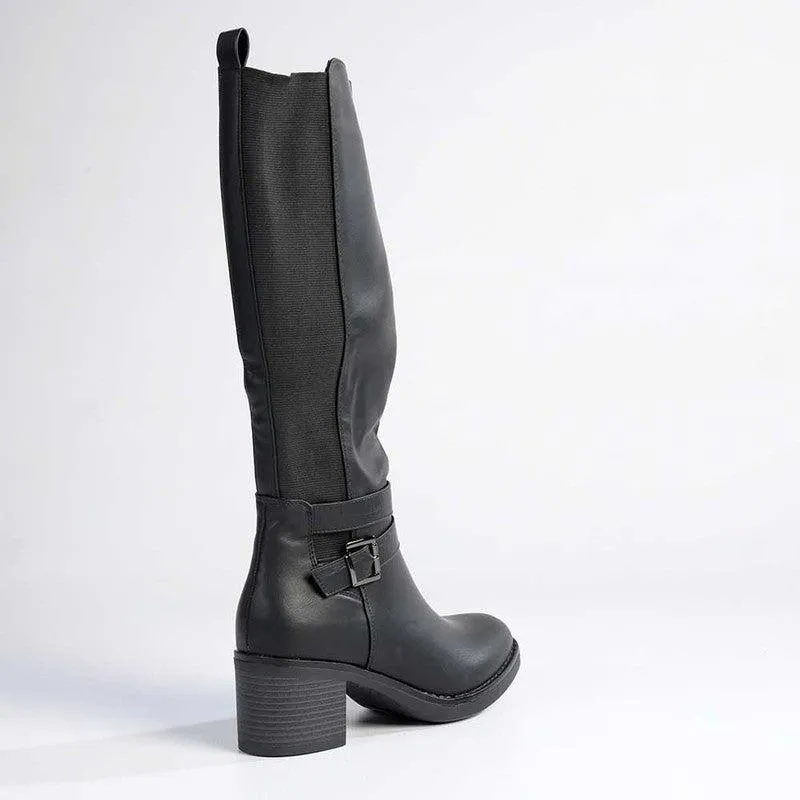 Madison Gabriella Long Boots - Black