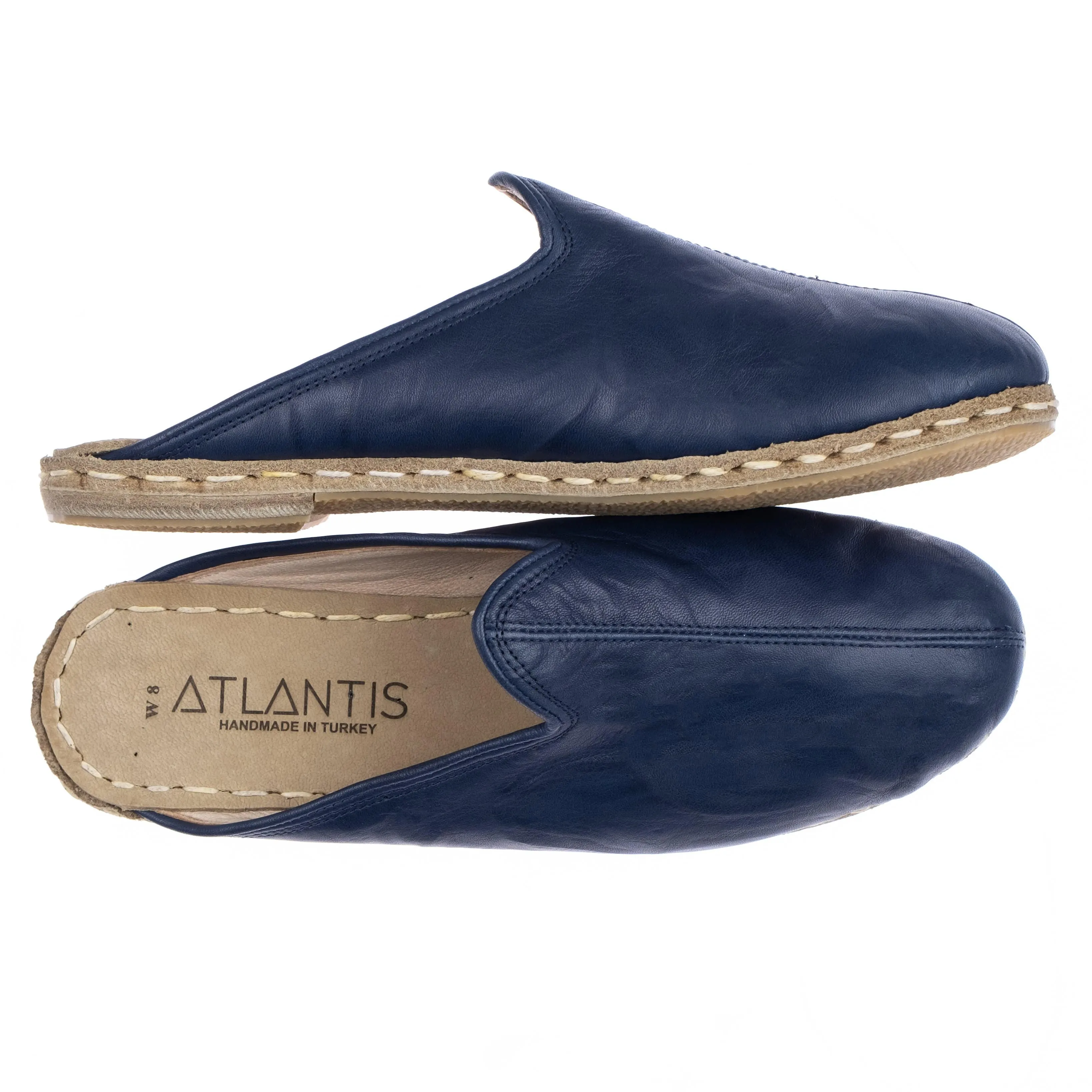 Men's Navy Slippers