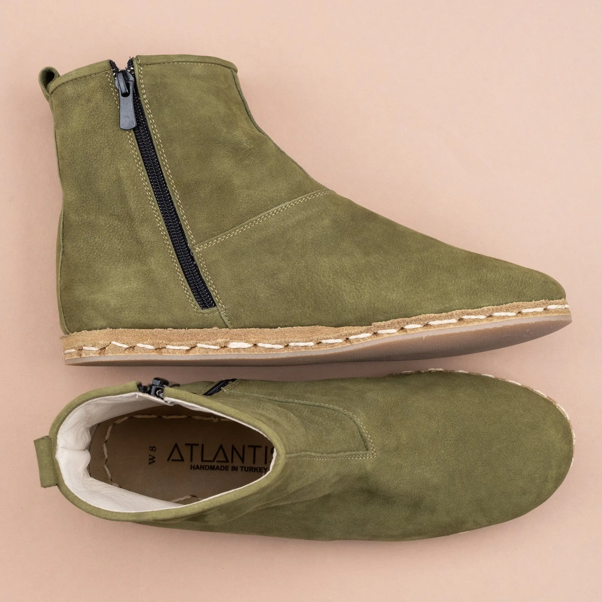 Men's Olive Boots