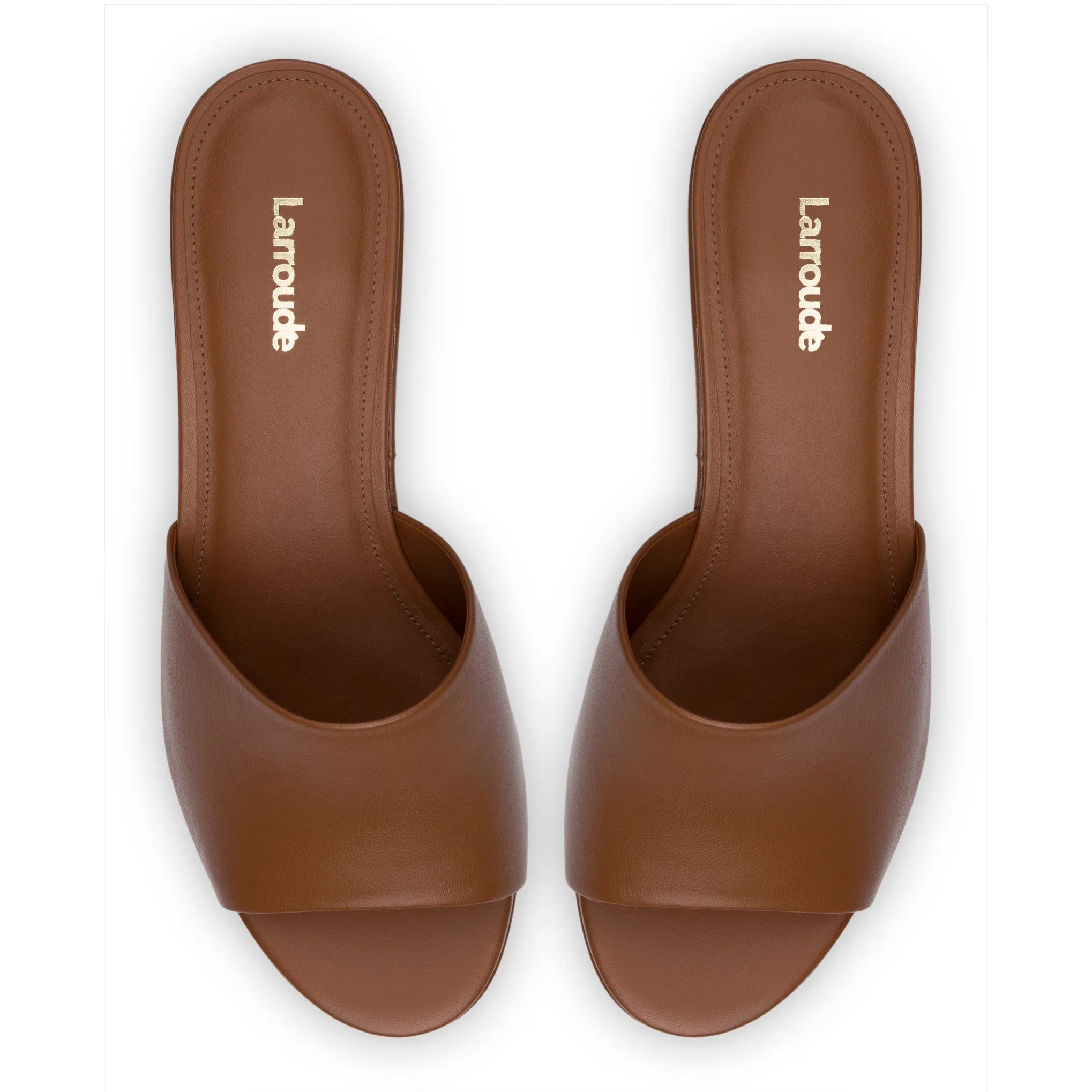 Miso Platform Sandal In Caramel Leather