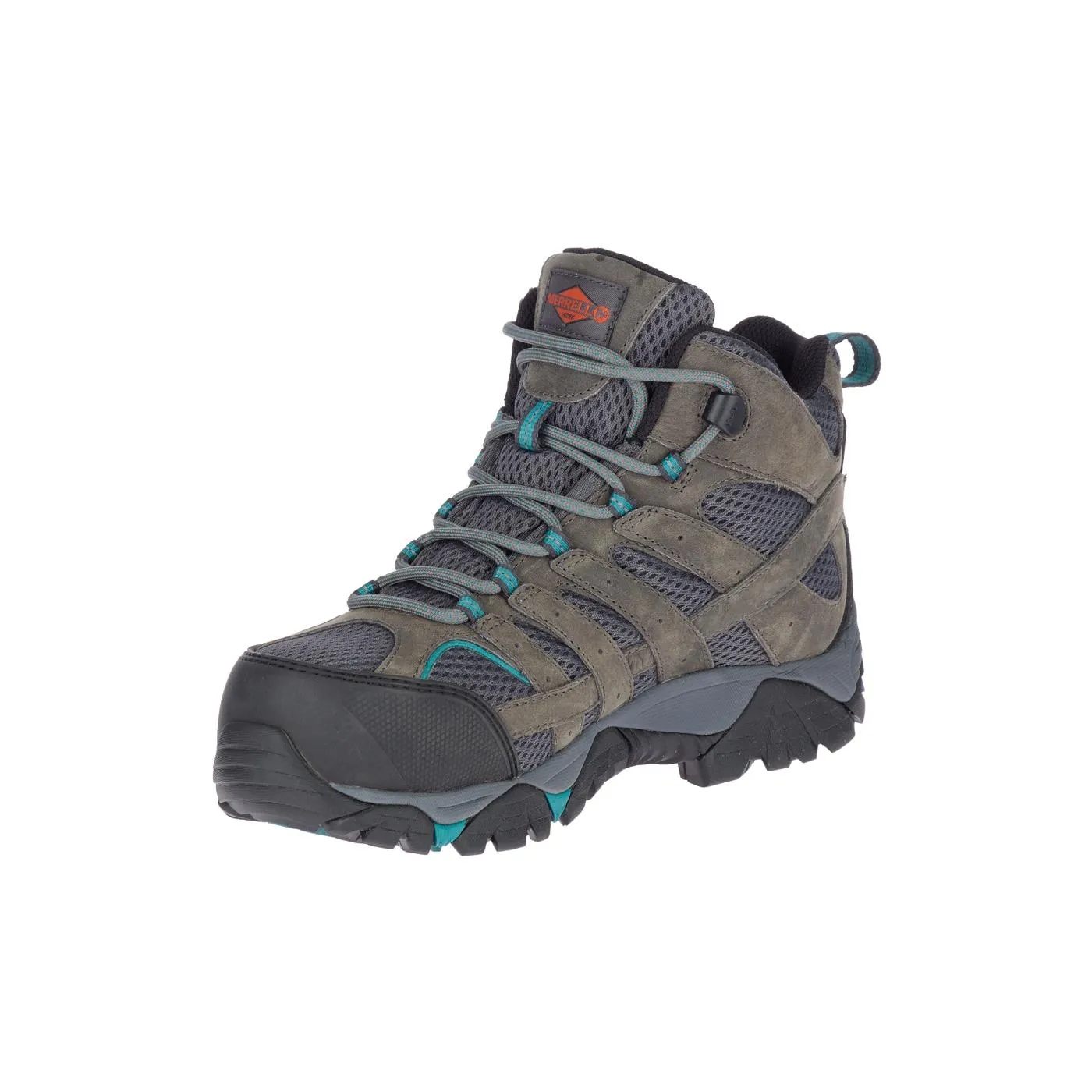 Moab Vertex Mid Women's Composite-Toe Work Boots Wp Pewter