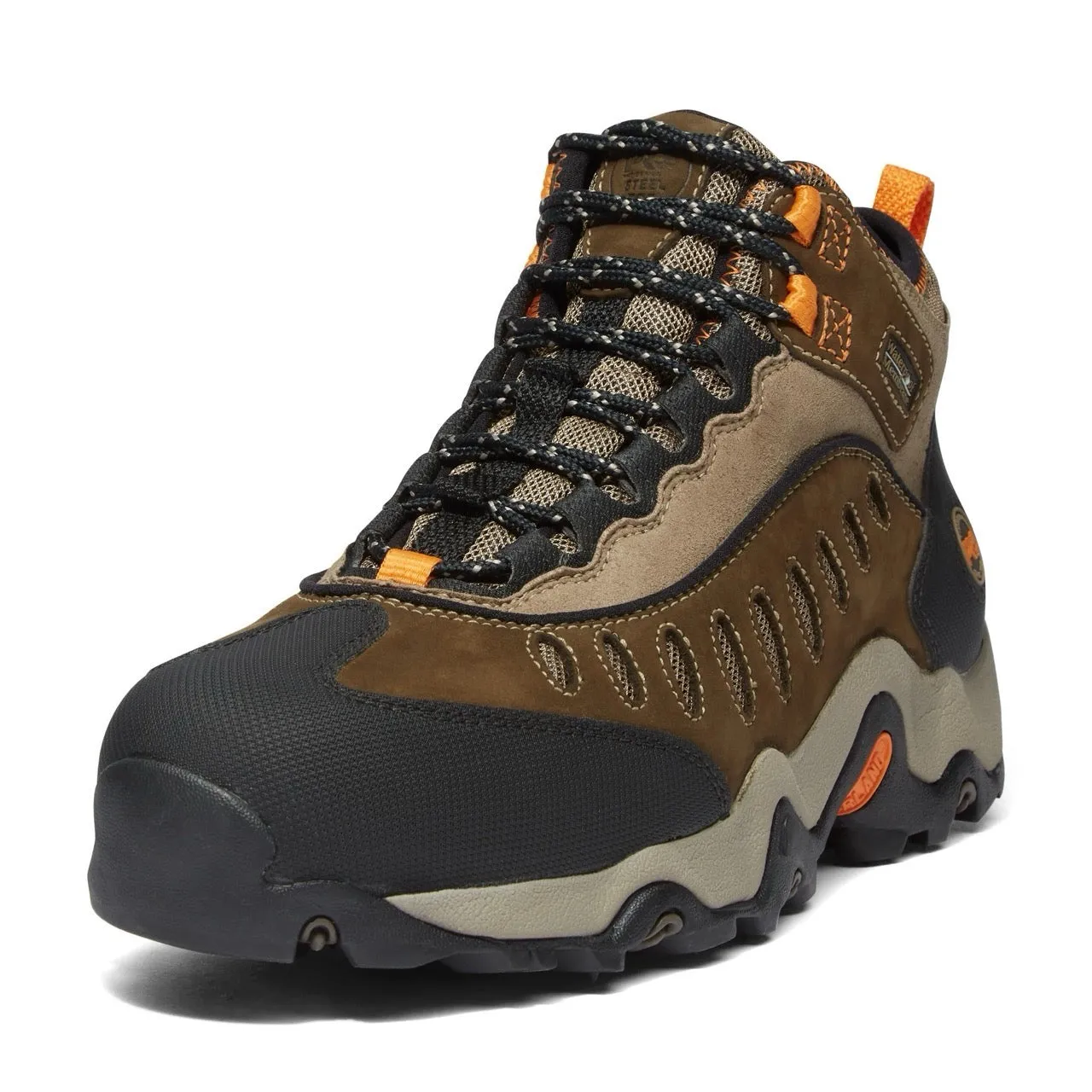 Mudslinger Steel-Toe Waterproof Work Boot Brown