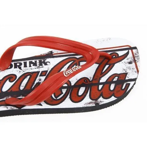 Multicolor 43/44 EUR Coca Cola mens flip flop CCA0127 OLD RED