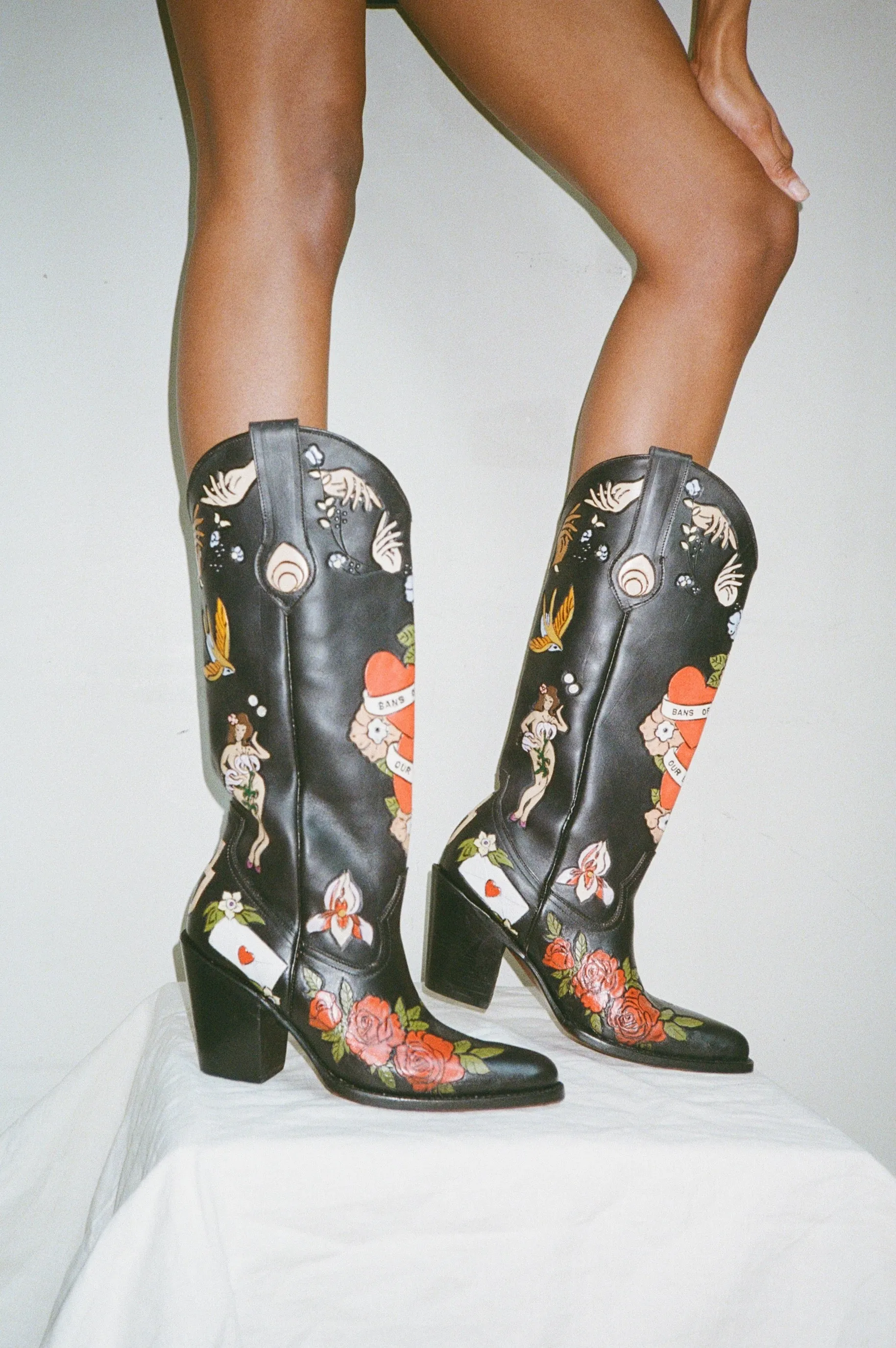 Midnight Doodle Cowboy Boot - My Body, My Choice Collection