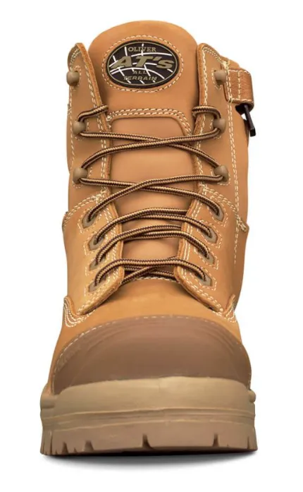 Oliver Wheat 150mm At45 Composite Zip Side Safety Boot