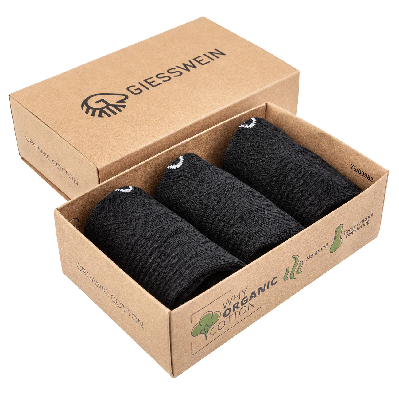 Organic Cotton Sneaker Socks (pack of three)