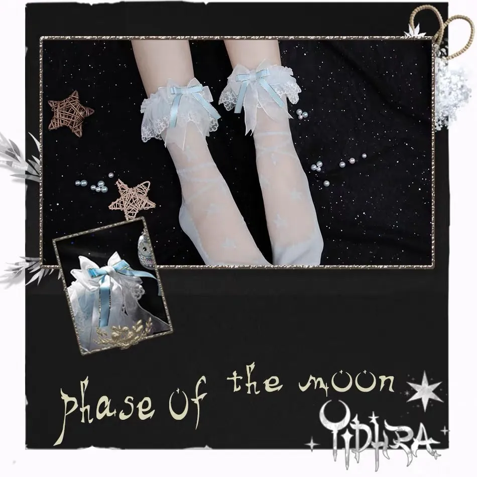 Phase of the moon Lolita socks