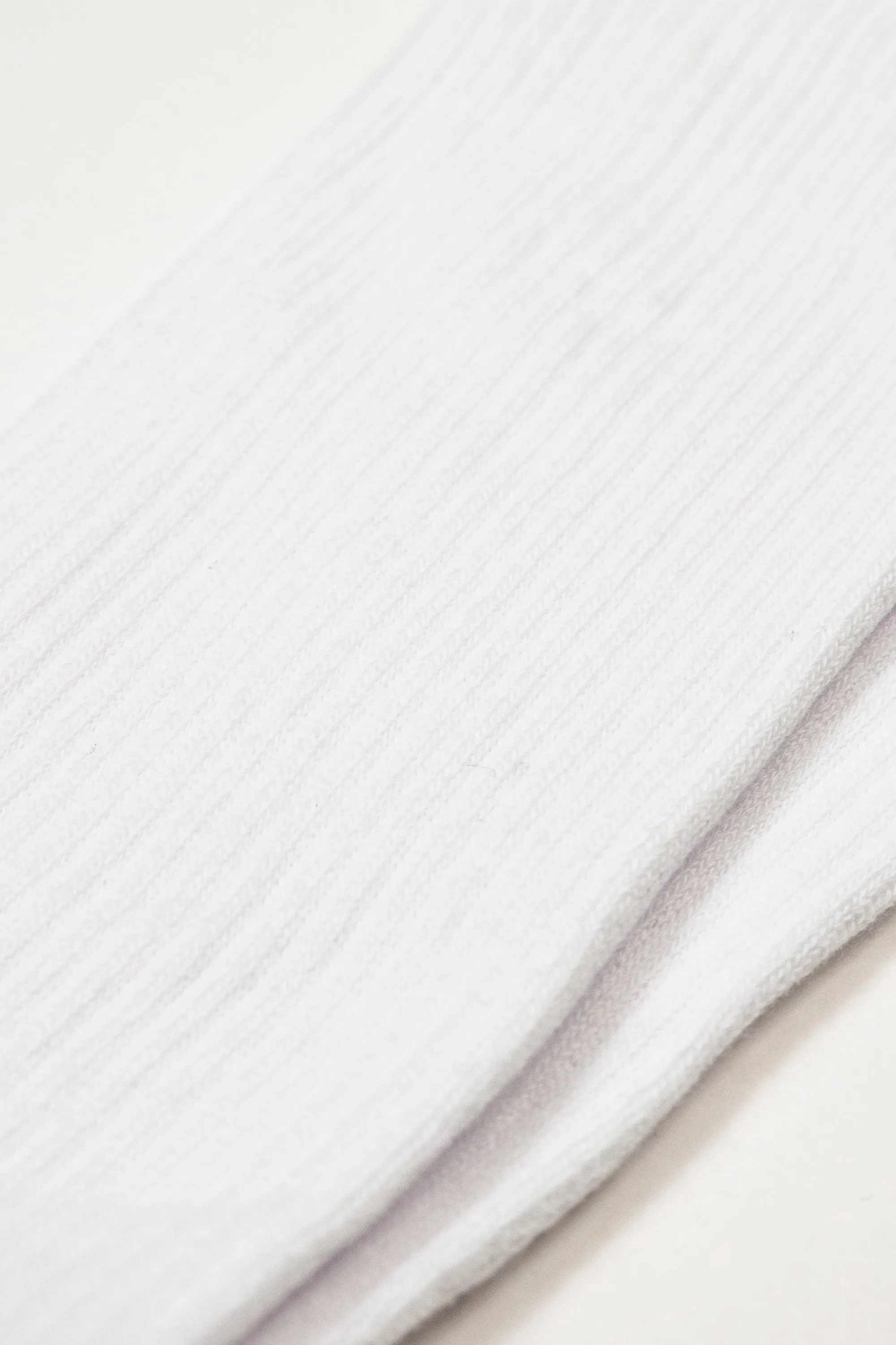 Ribbed Sock White