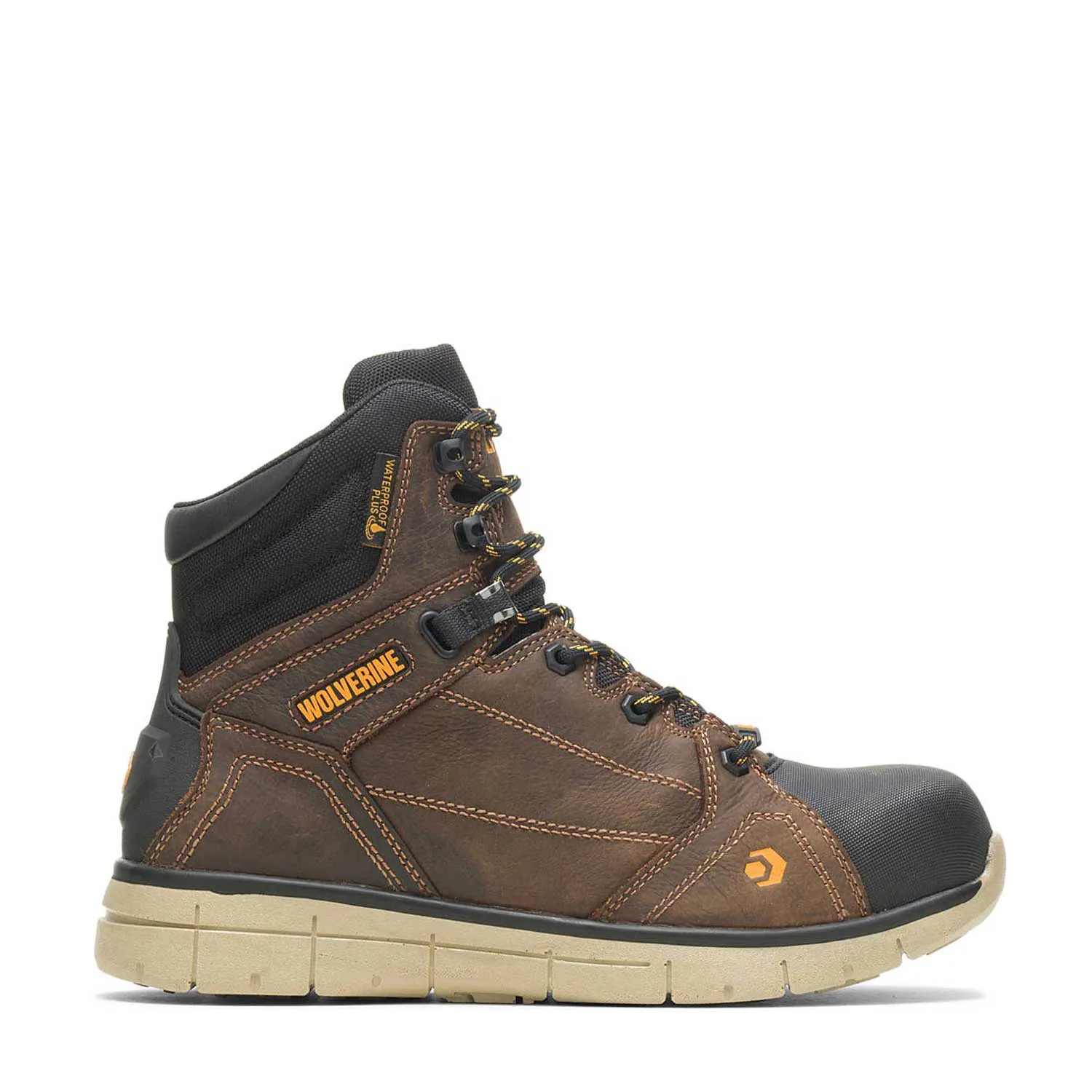 Rigger Mid Men's Carbon-Fiber Work Boots Wp Summer Brown