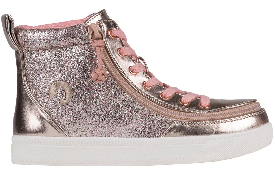 Rose Gold Unicorn BILLY Classic Lace High Tops