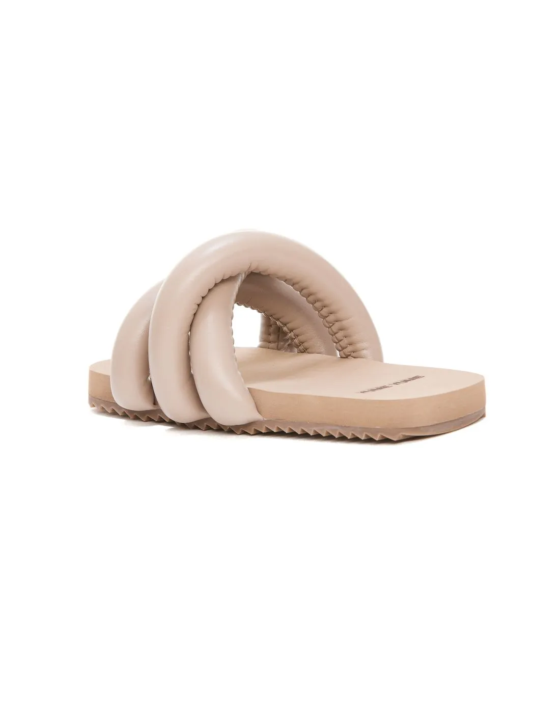 Sandal for woman TS0010 TYRE SLIDE DARK BEIGE YUME YUME