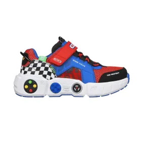 Sketchers PS (Preschool) Gametronix Game Kicks White/Blue/Red