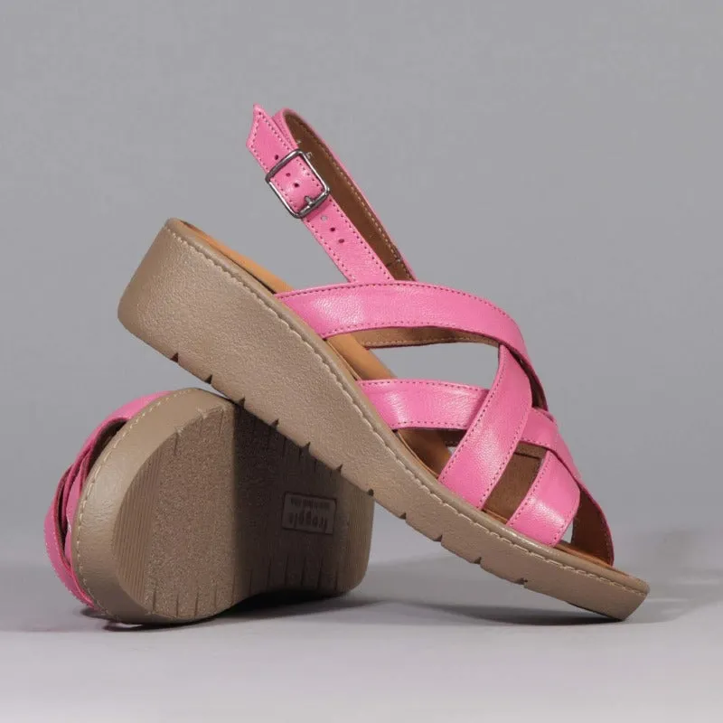 Slingback Sandal with Removable Footbed in Hot Pink - 12534