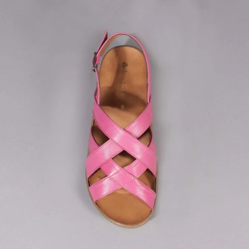 Slingback Sandal with Removable Footbed in Hot Pink - 12534