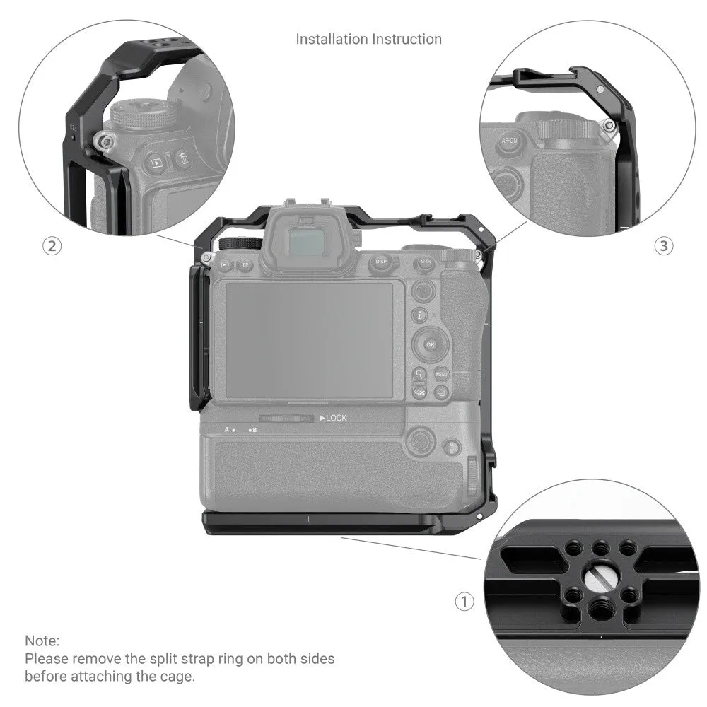 SmallRig Camera Cage for Nikon Z6 II / Z7 II with MB-N11 Battery Grip 3866