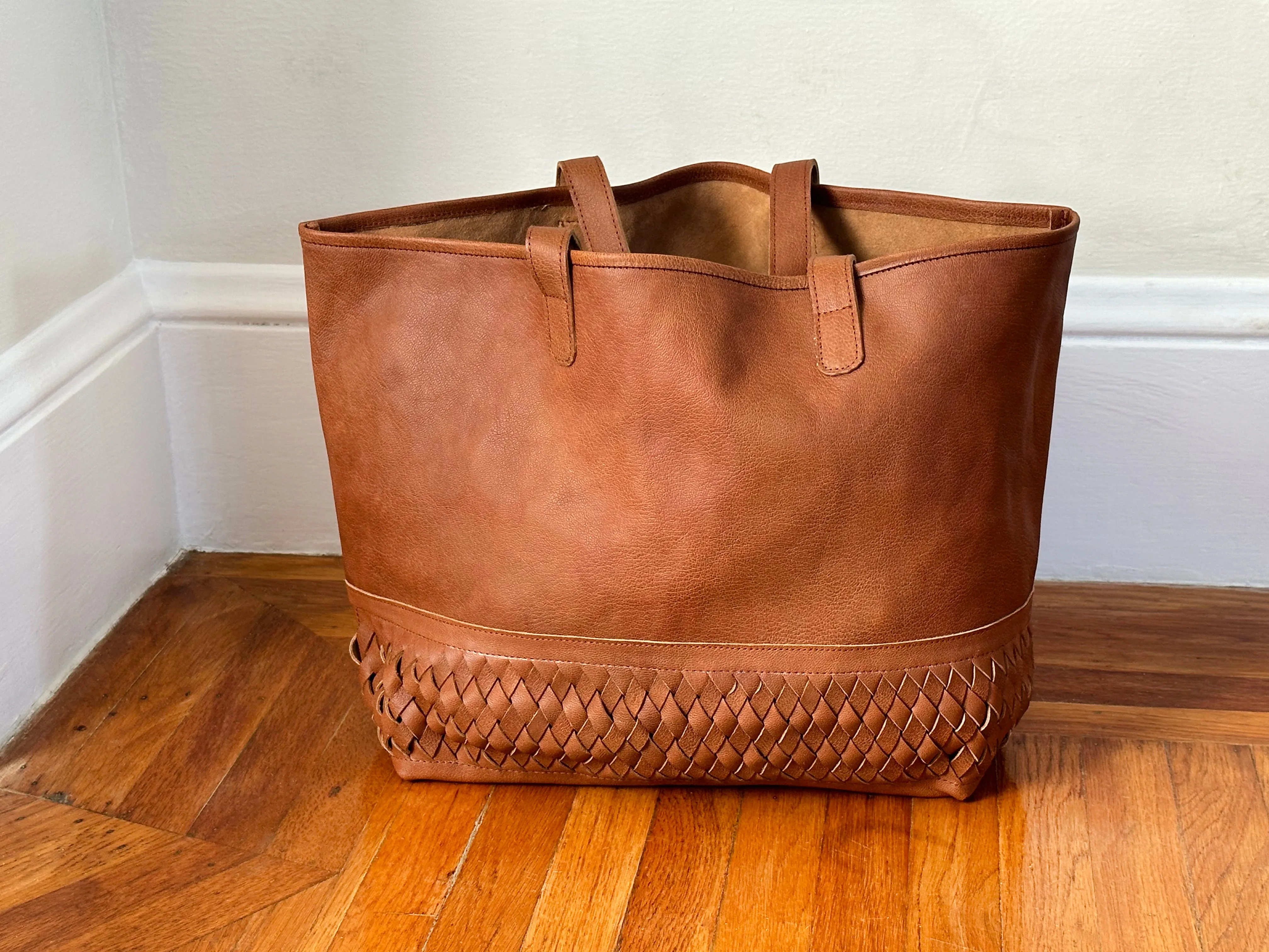 The Mohinders Leather Shopper