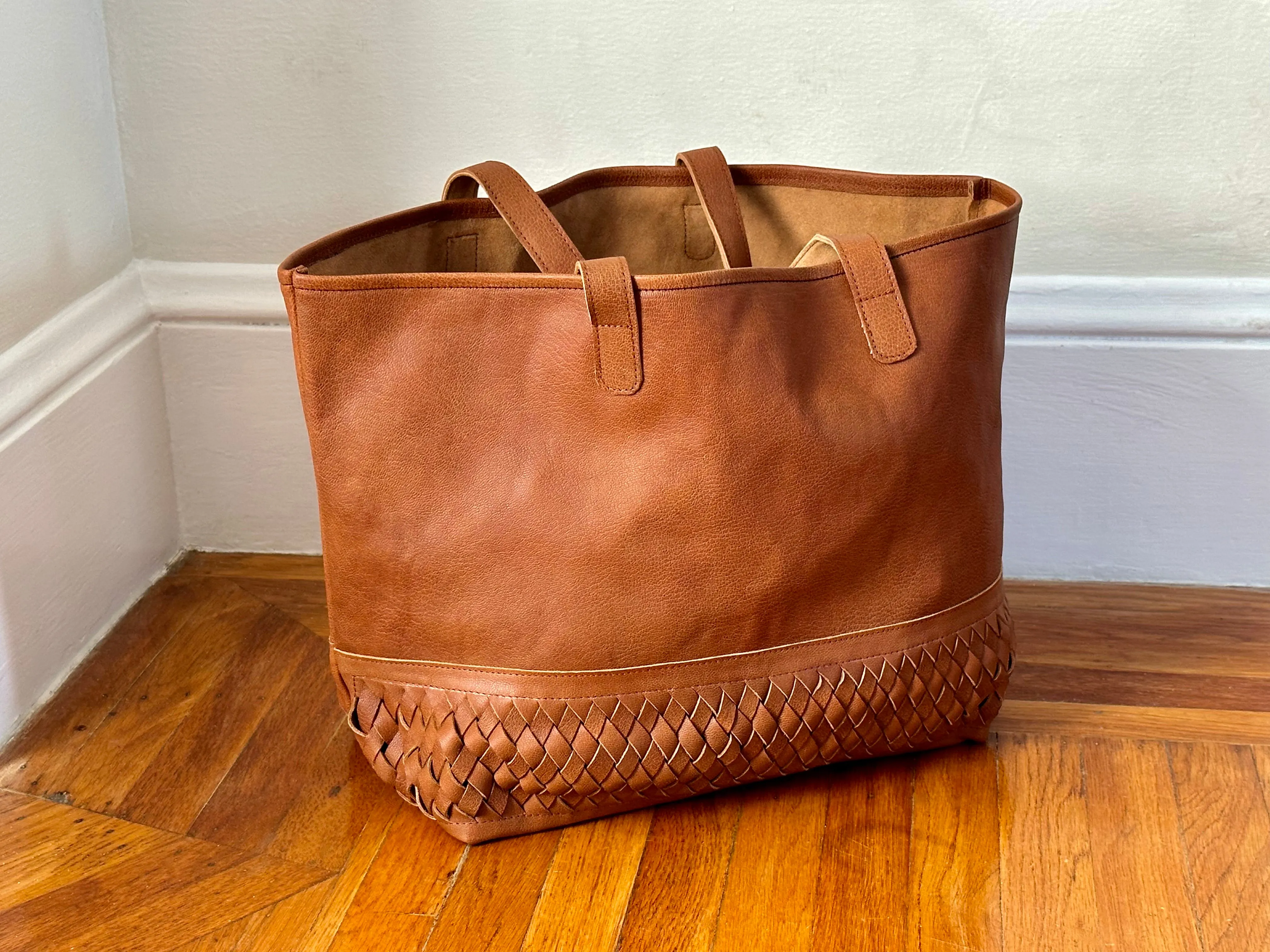 The Mohinders Leather Shopper