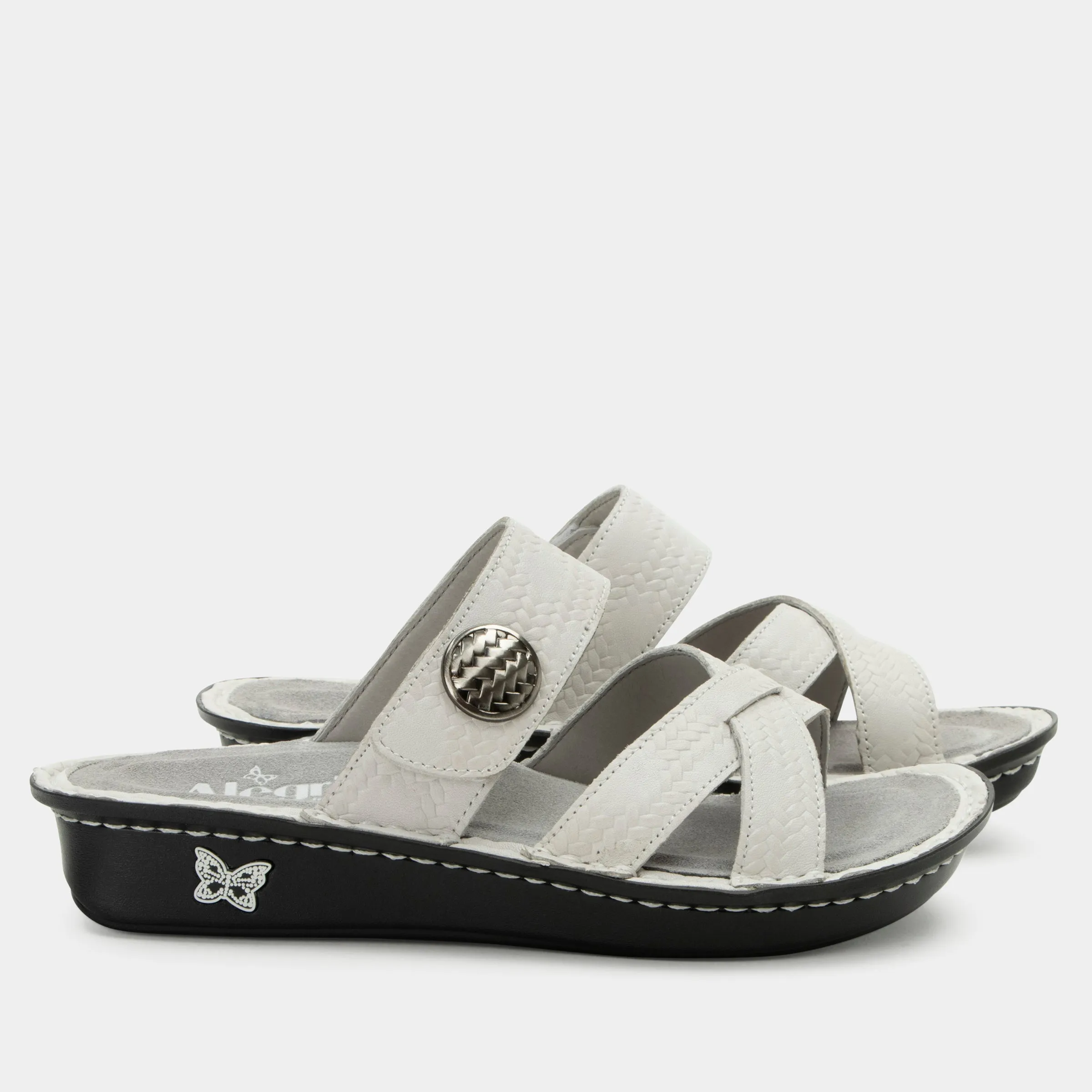 Victoriah Basketry White Sandal