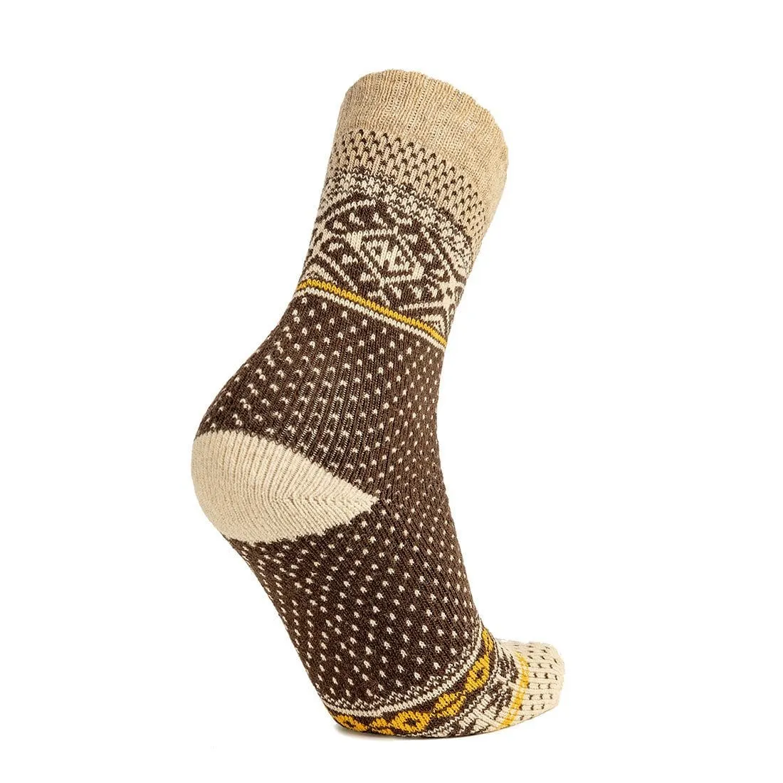 Winter Wool Sock (Dark Brown)